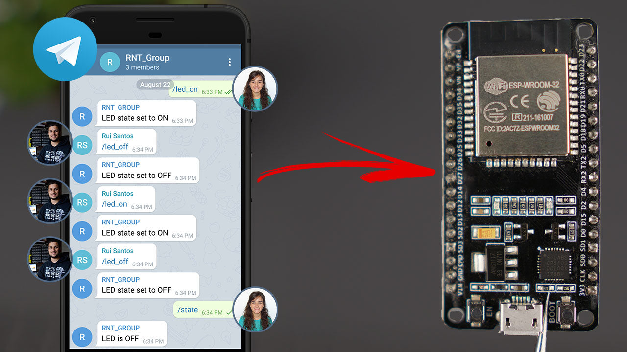 Crea tu propio bot de Telegram con ESP32 - 330ohms