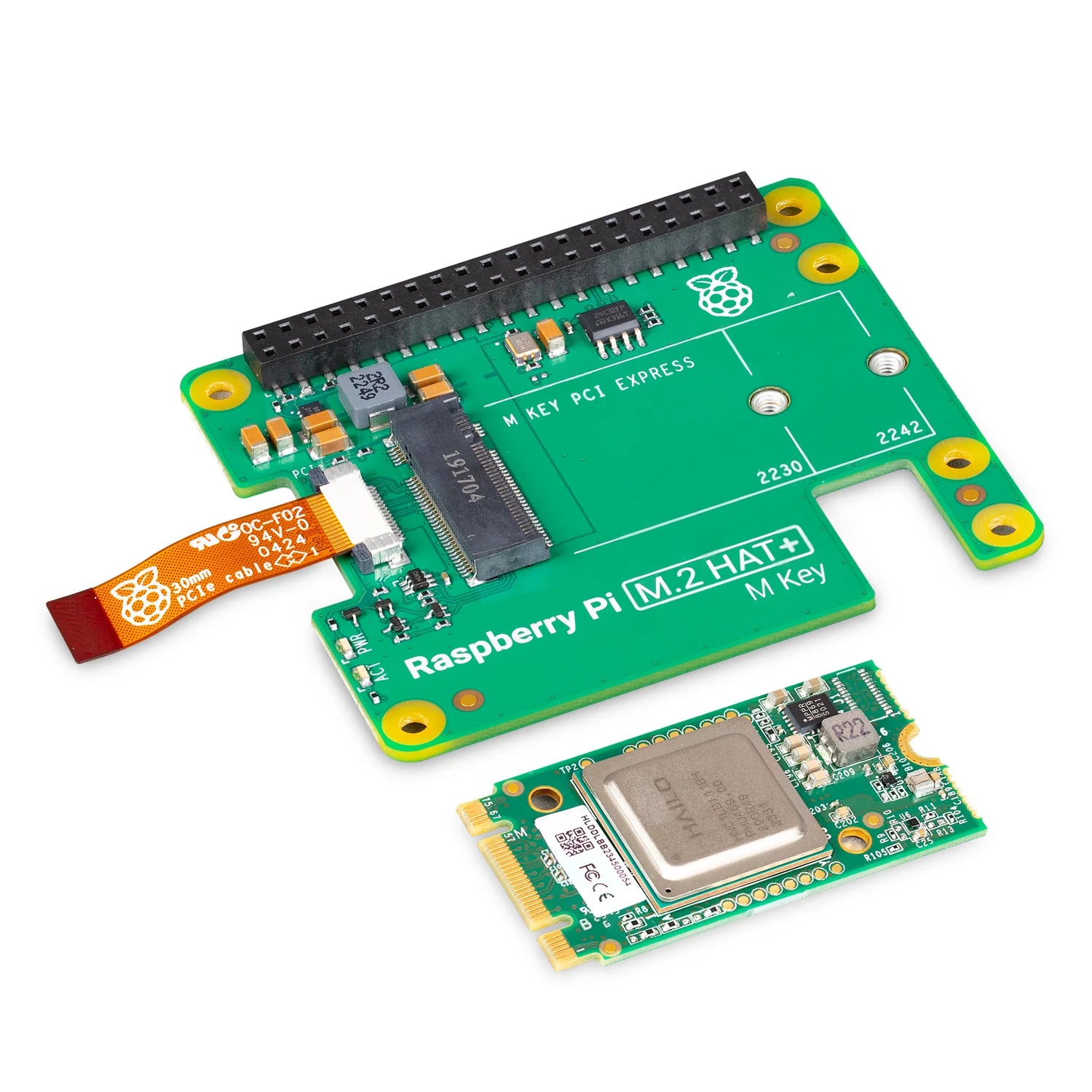 Raspberry Pi AI Kit - M.2 Hat + Hailo8L