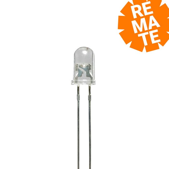 LED Blanco Ultrabrillante 5mm - 100 Pzas