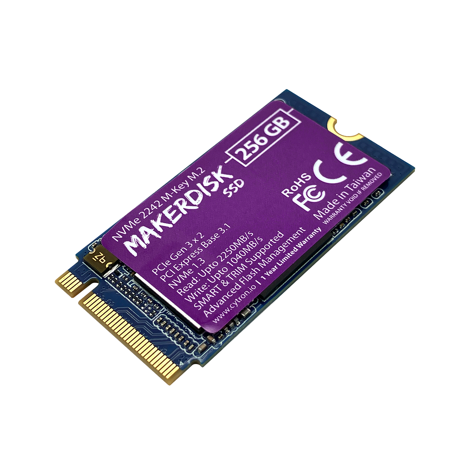 NVMe SSD - 256gb 2242 M-Key con Raspberry Pi OS