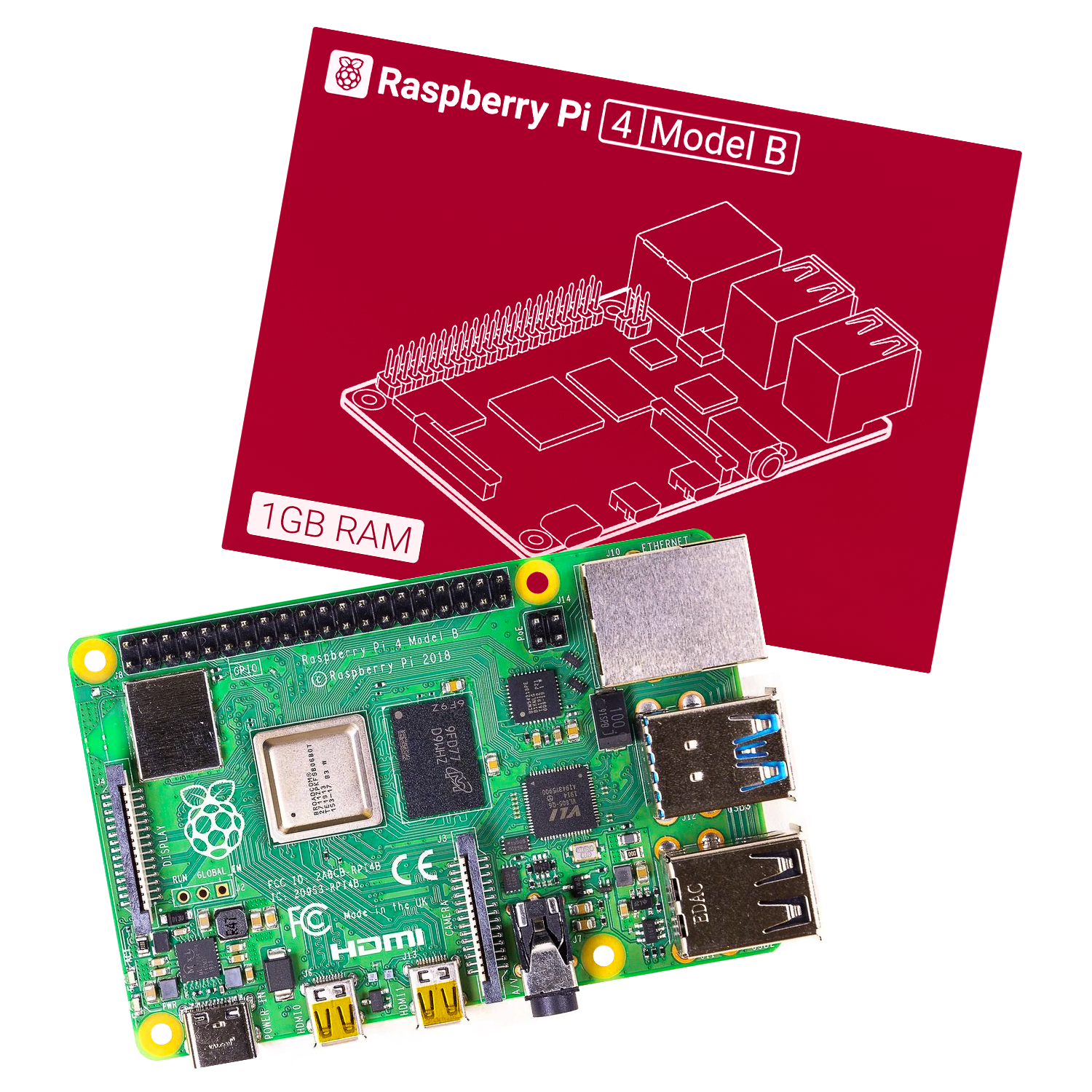 Raspberry Pi 4 modelo B - 1GB