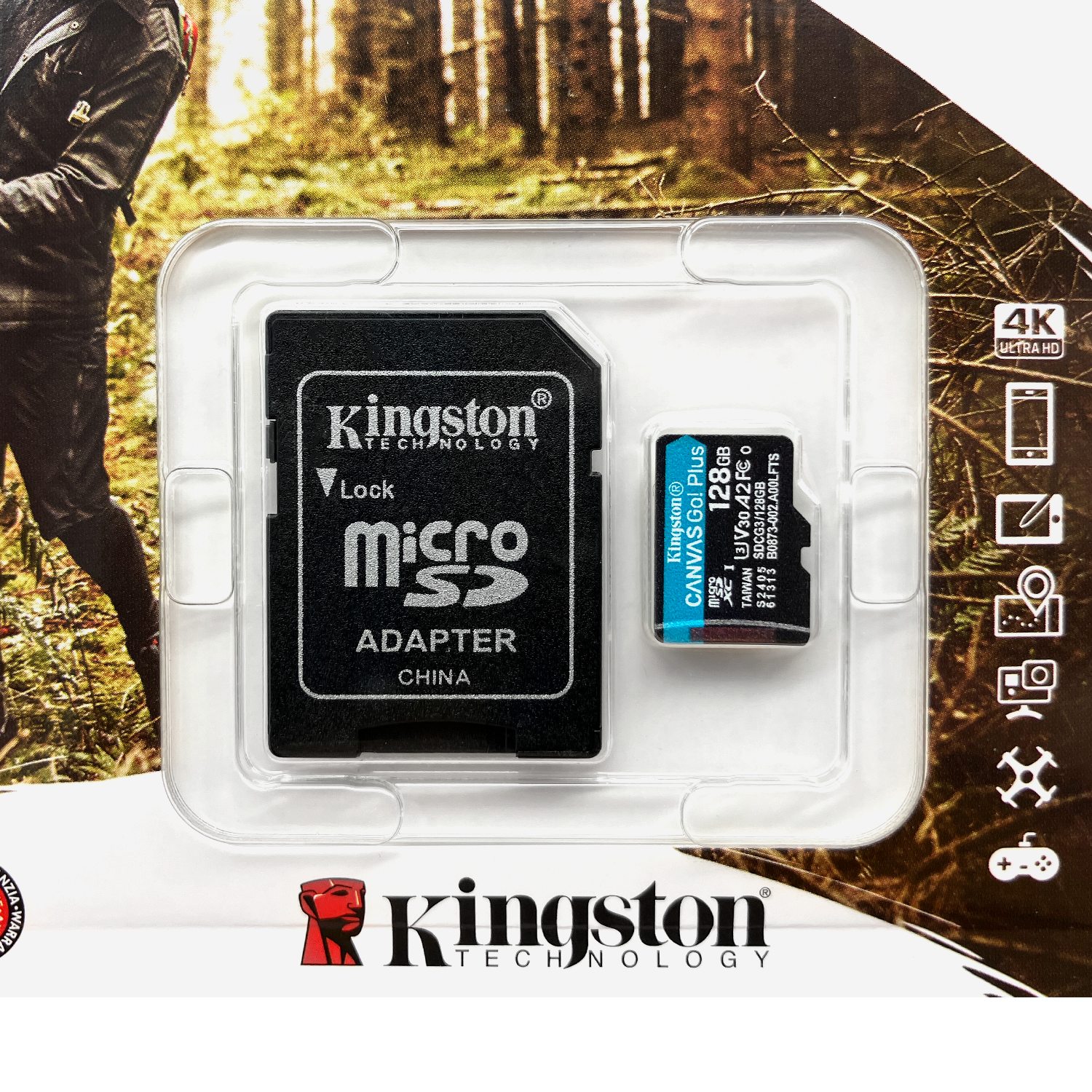 MicroSD Kingston Canvas Go! Plus 128GB clase 10